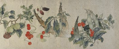 Vegetables and Fruits, Qing dynasty, 1828 by Gu Luo
